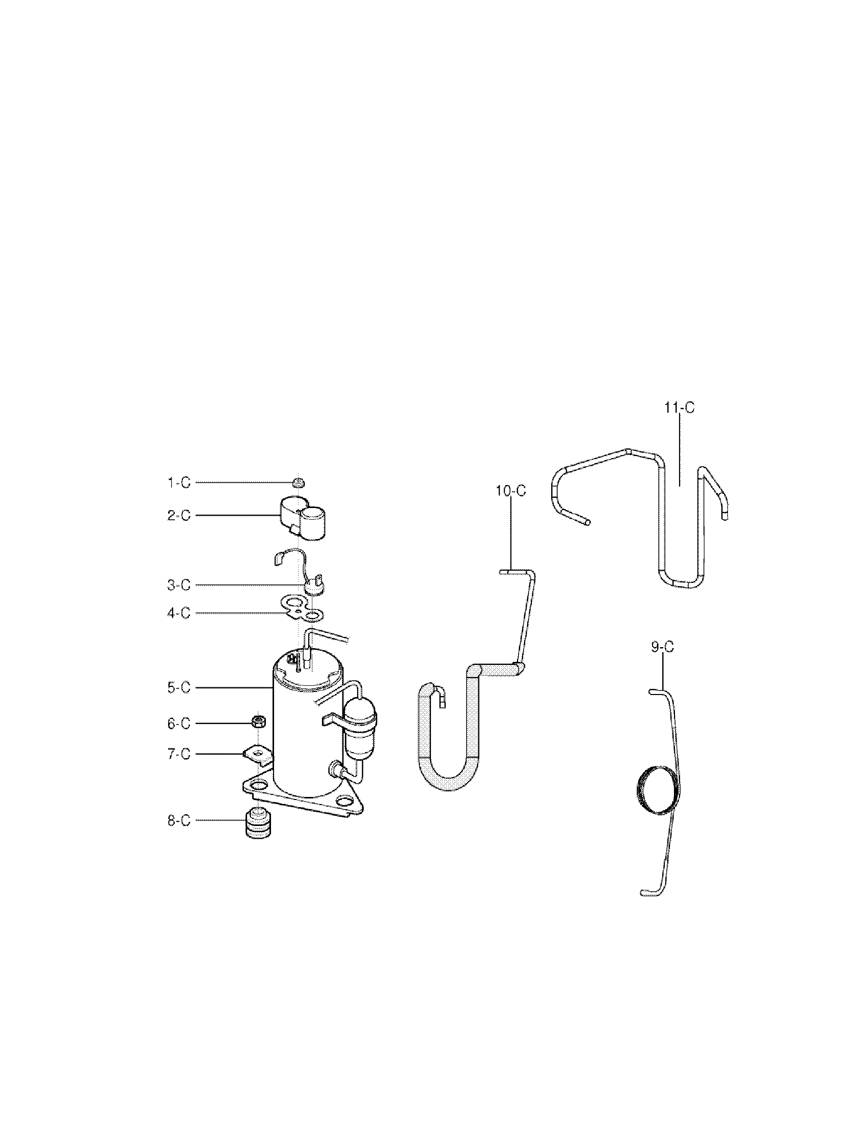 Kenmore 58054501500 compressor parts diagram