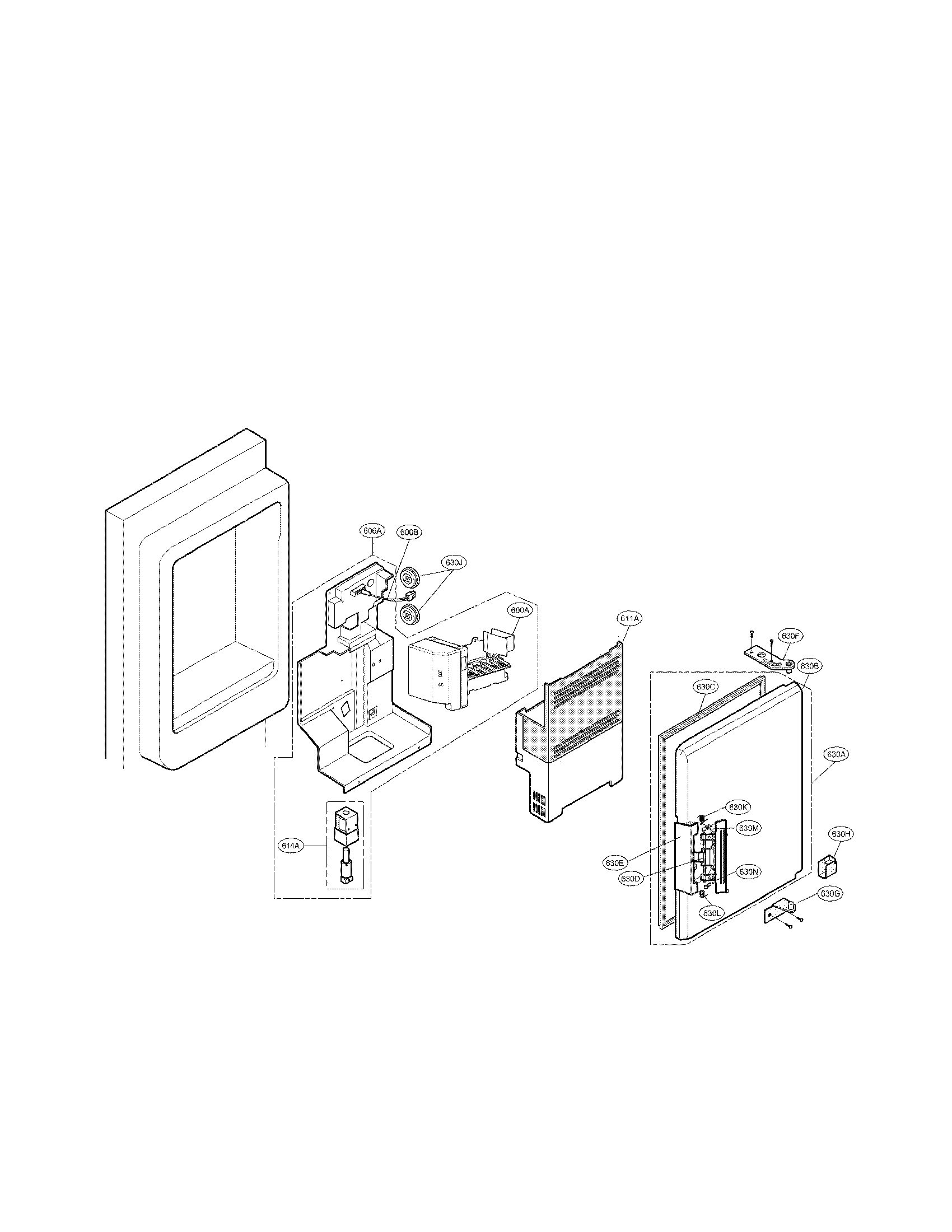 LG LFX25971ST/02 ice bank parts diagram