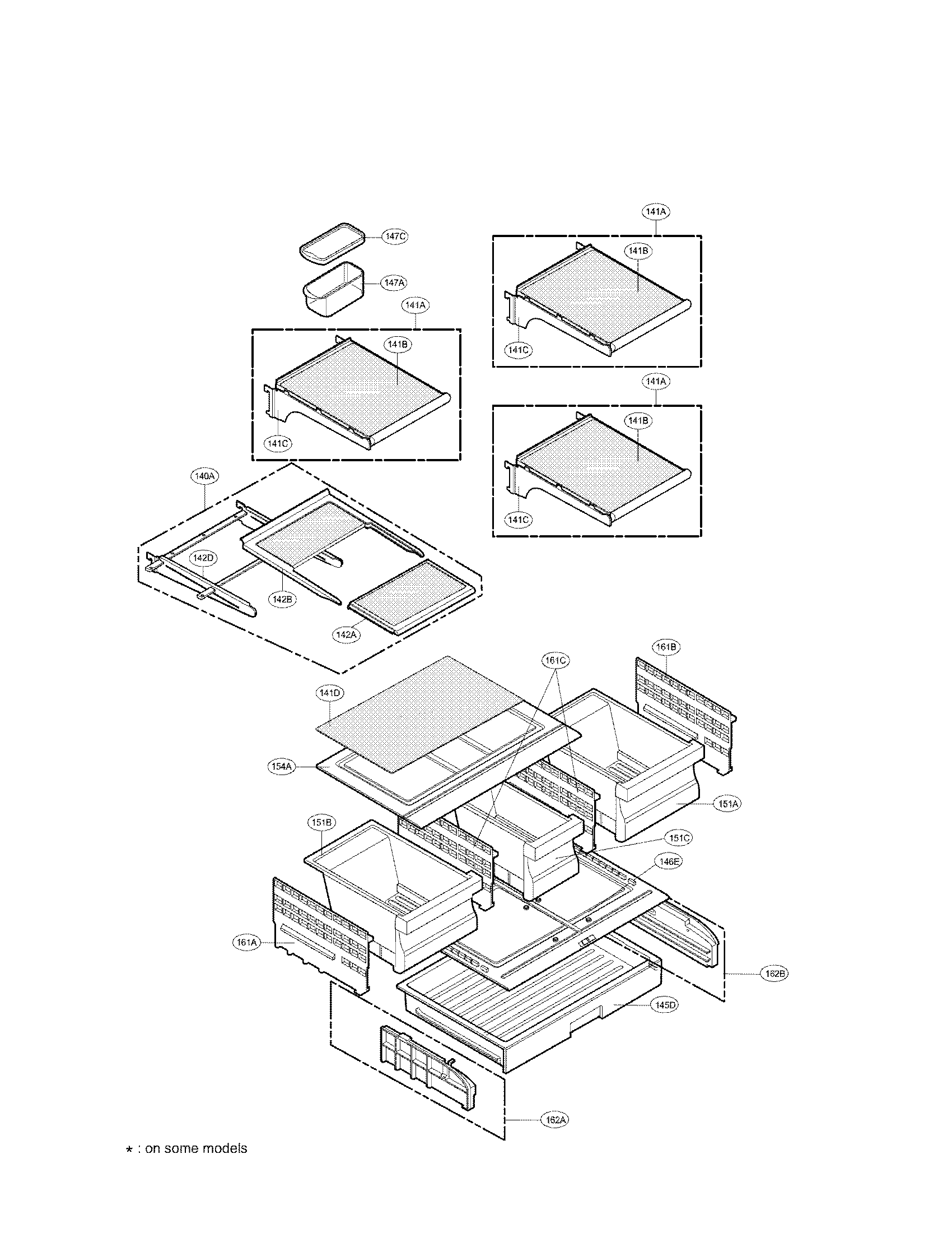 LG LFX25971SW/02 refrigerator parts diagram