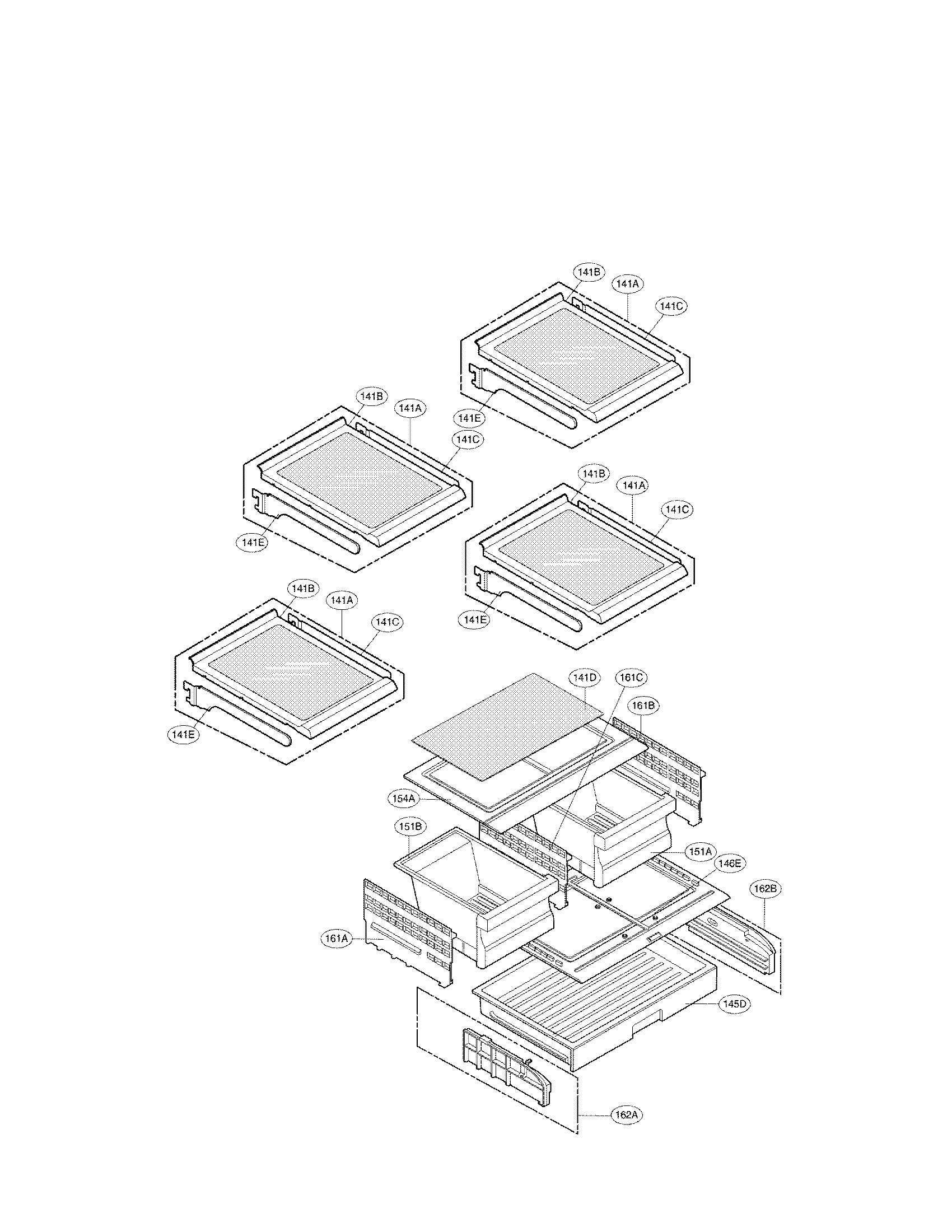 LG LFX25974SB/01 refrigerator parts diagram