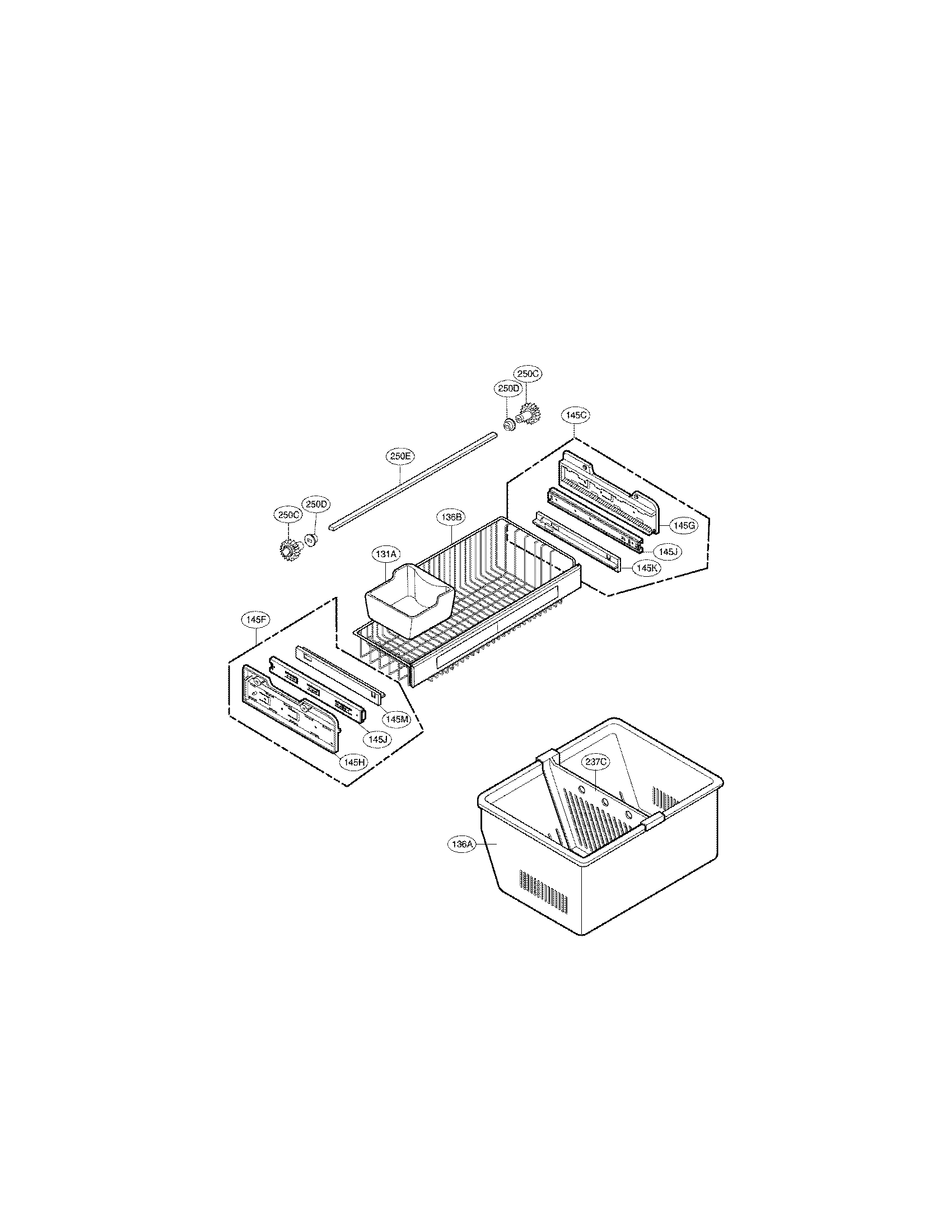 LG LFX25975SB/03 freezer parts diagram