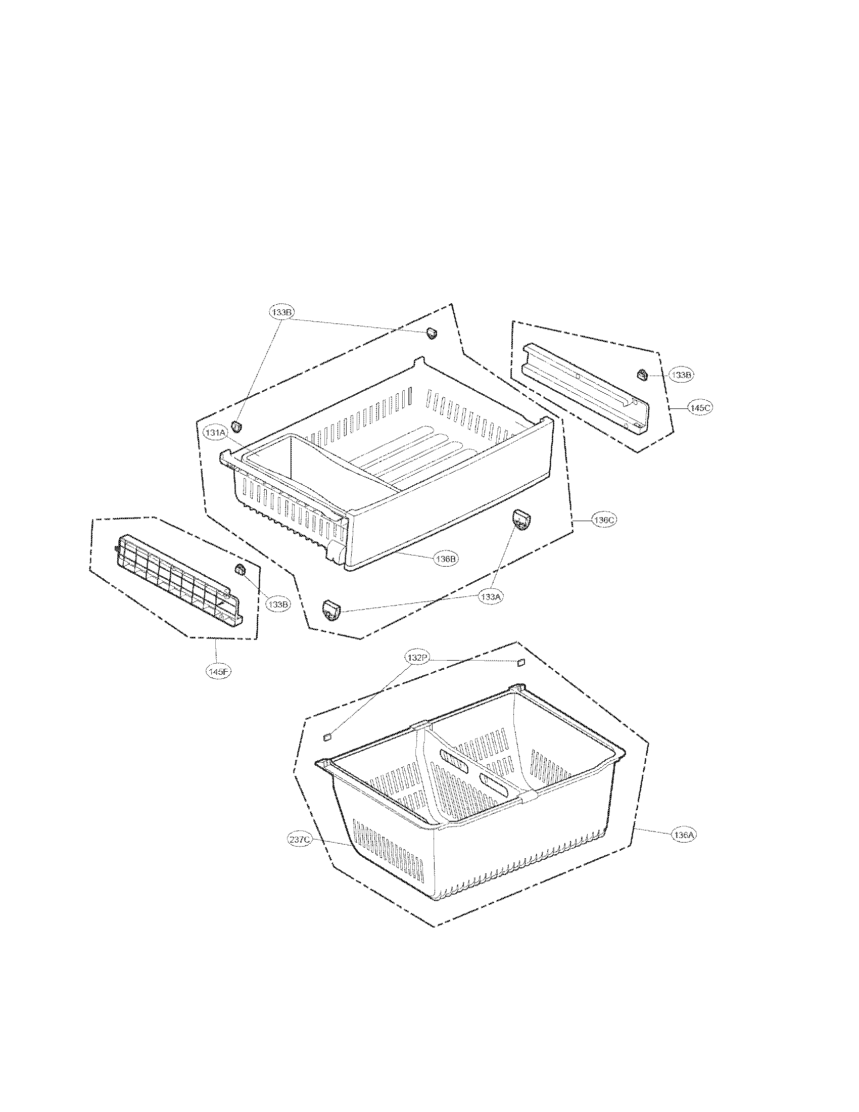 LG LFX28968ST/01 freezer parts diagram