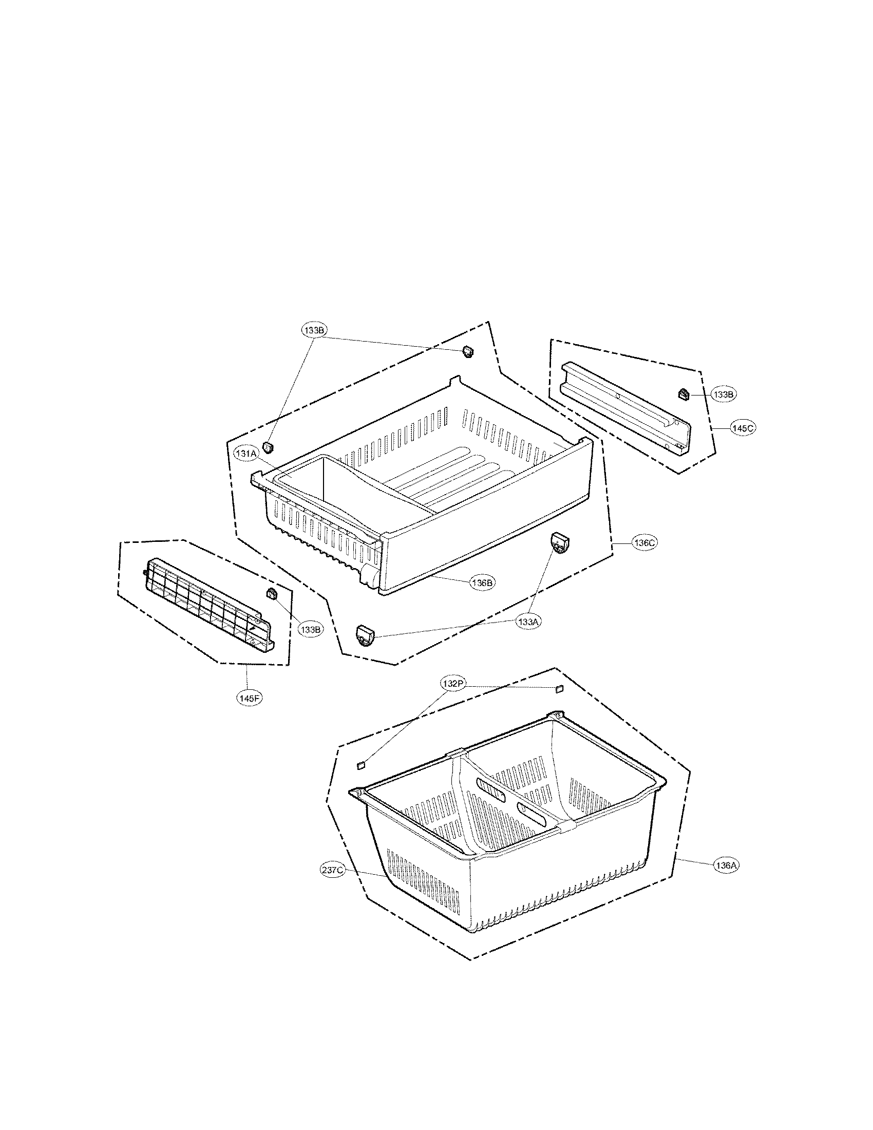 LG LFX28977SW/01 freezer parts diagram