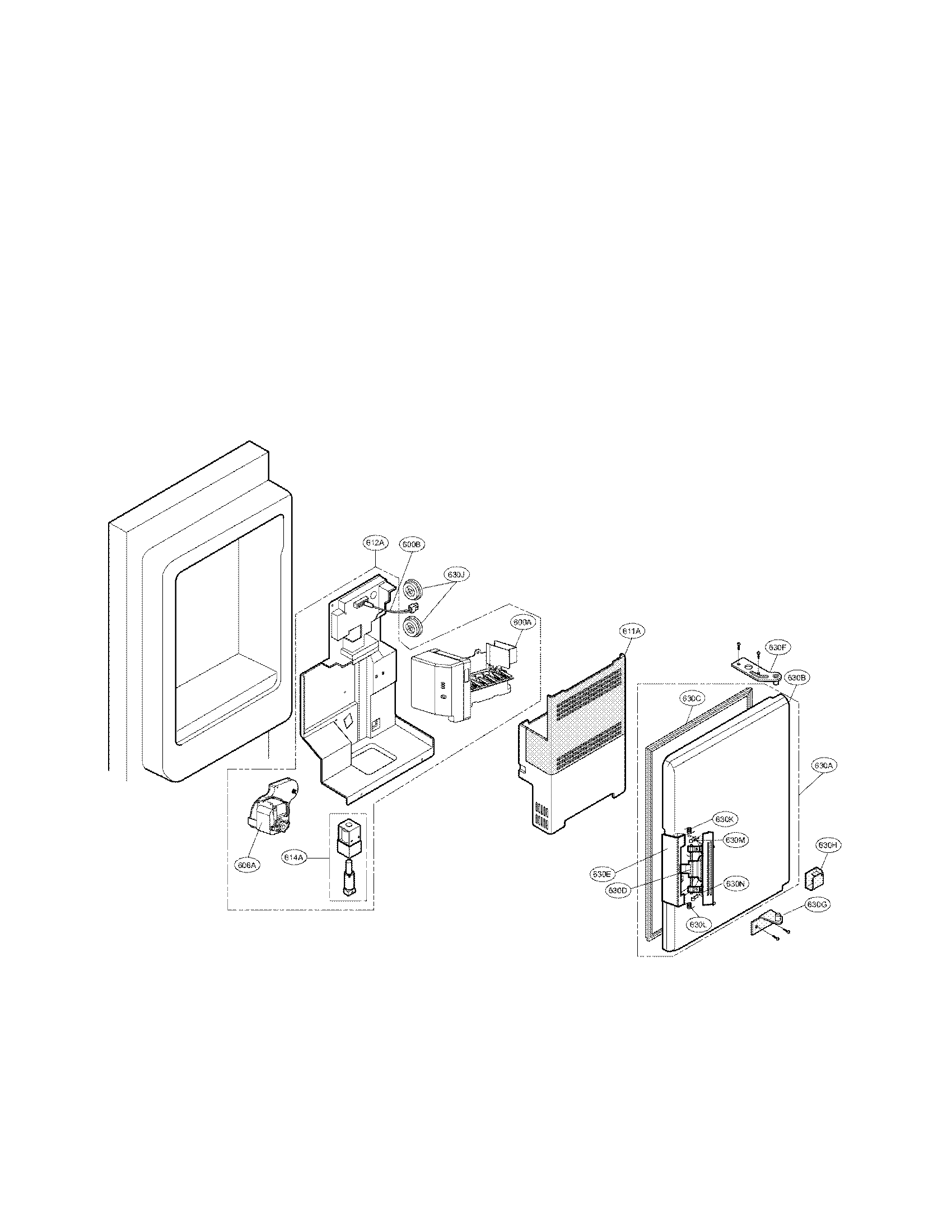 LG LFX28977SW/01 ice bank parts diagram