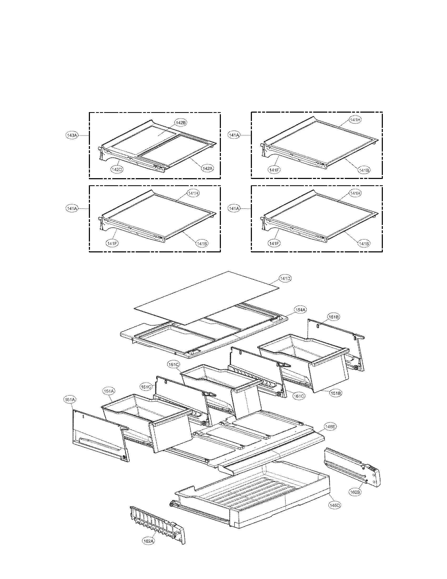 LG LFX31925ST/01 refrigerator parts diagram