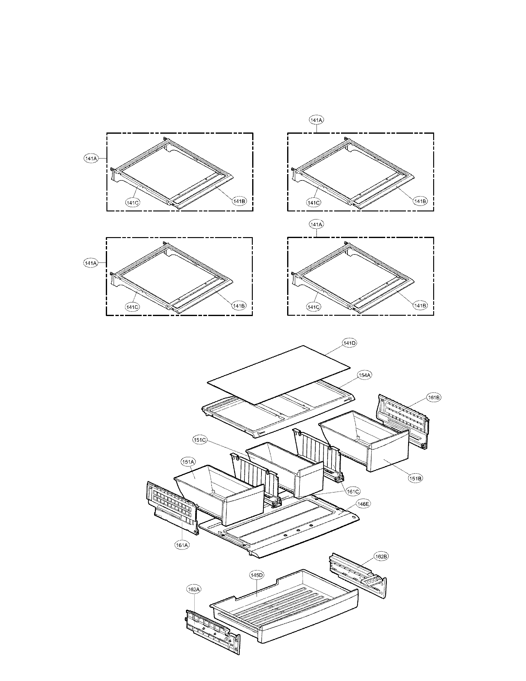 LG LFX28979ST/01 refrigerator parts diagram