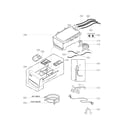 LG WM8000HVA dispenser assembly parts diagram