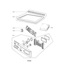 LG DLGX8001W control panel and plate assembly parts diagram