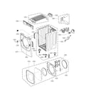 LG DLGX8001W cabinet and door assembly parts diagram