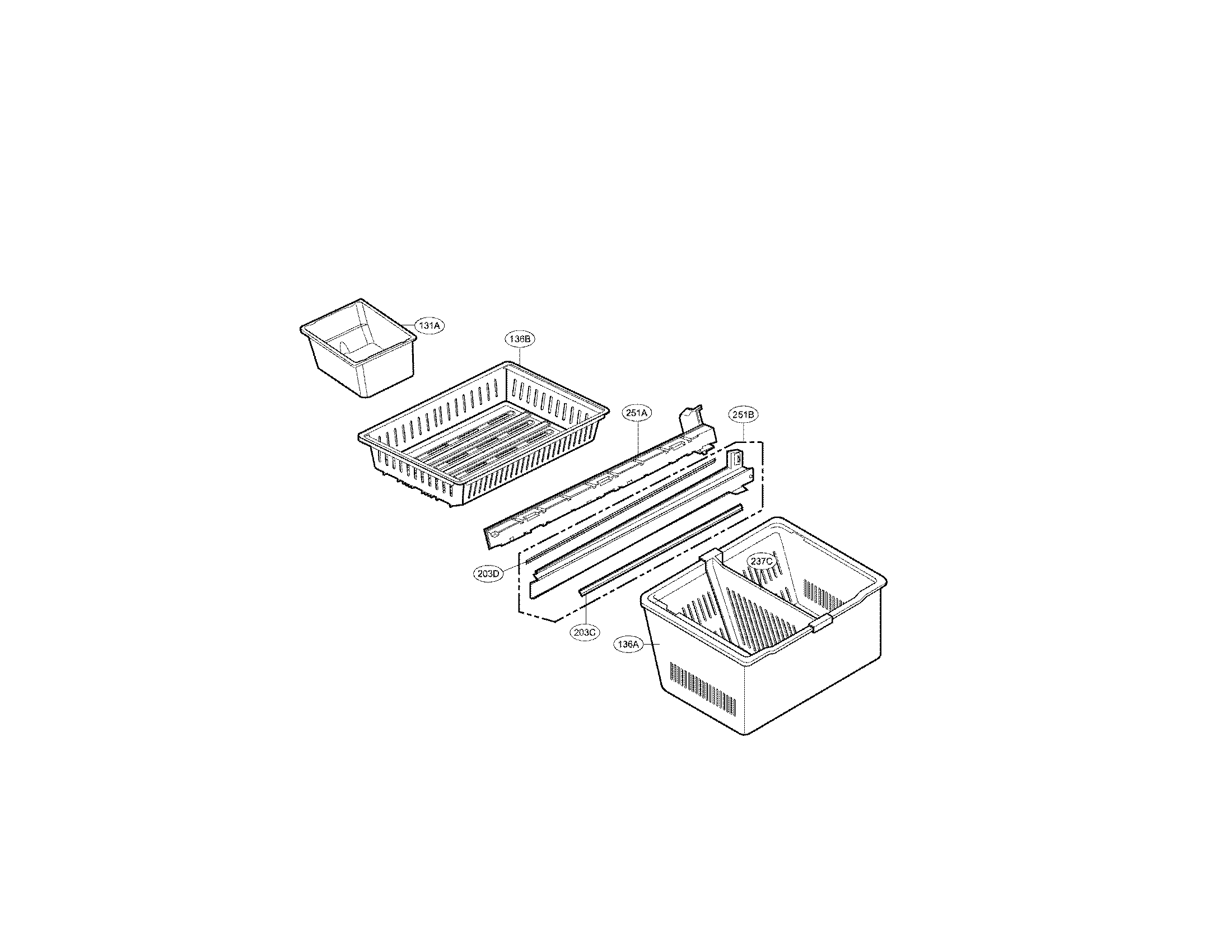Kenmore 79571099111 freezer parts diagram