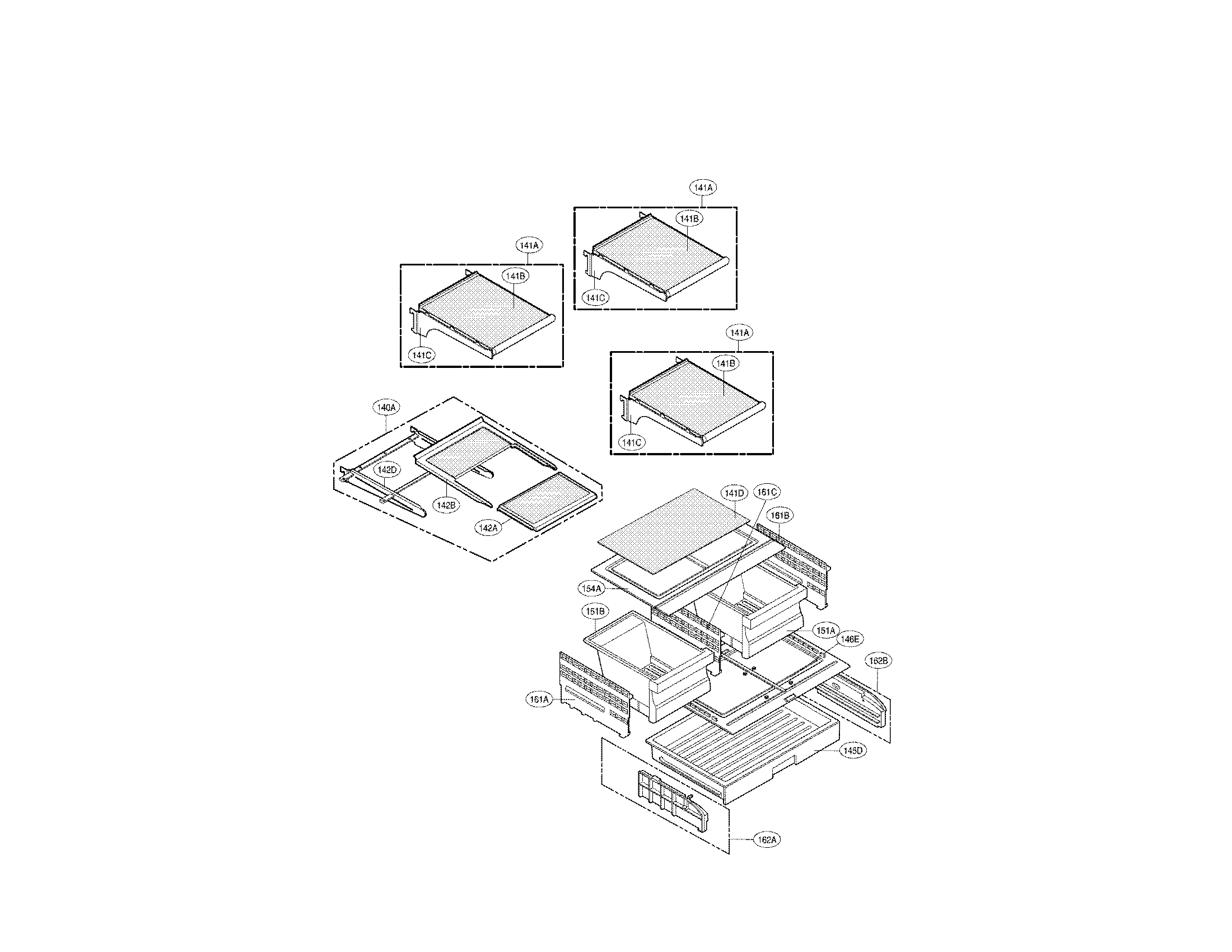 Kenmore 79571099111 refrigerator parts diagram