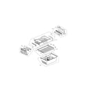 Kenmore Elite 79572069212 freezer parts diagram