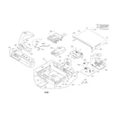 LG BH6830SW cabinet and main frame parts diagram