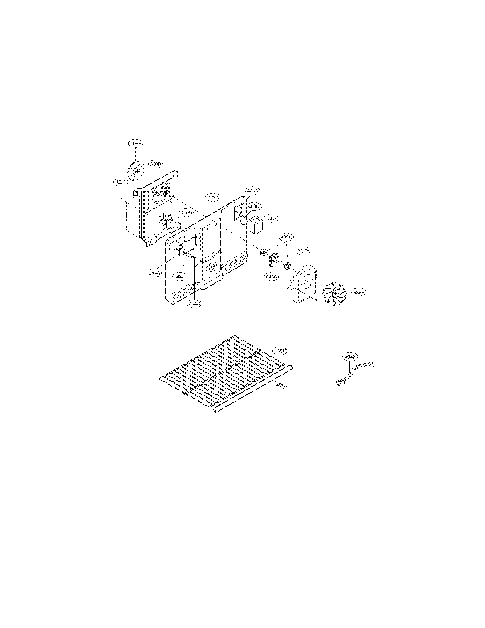 Kenmore 79579012901 freezer parts diagram