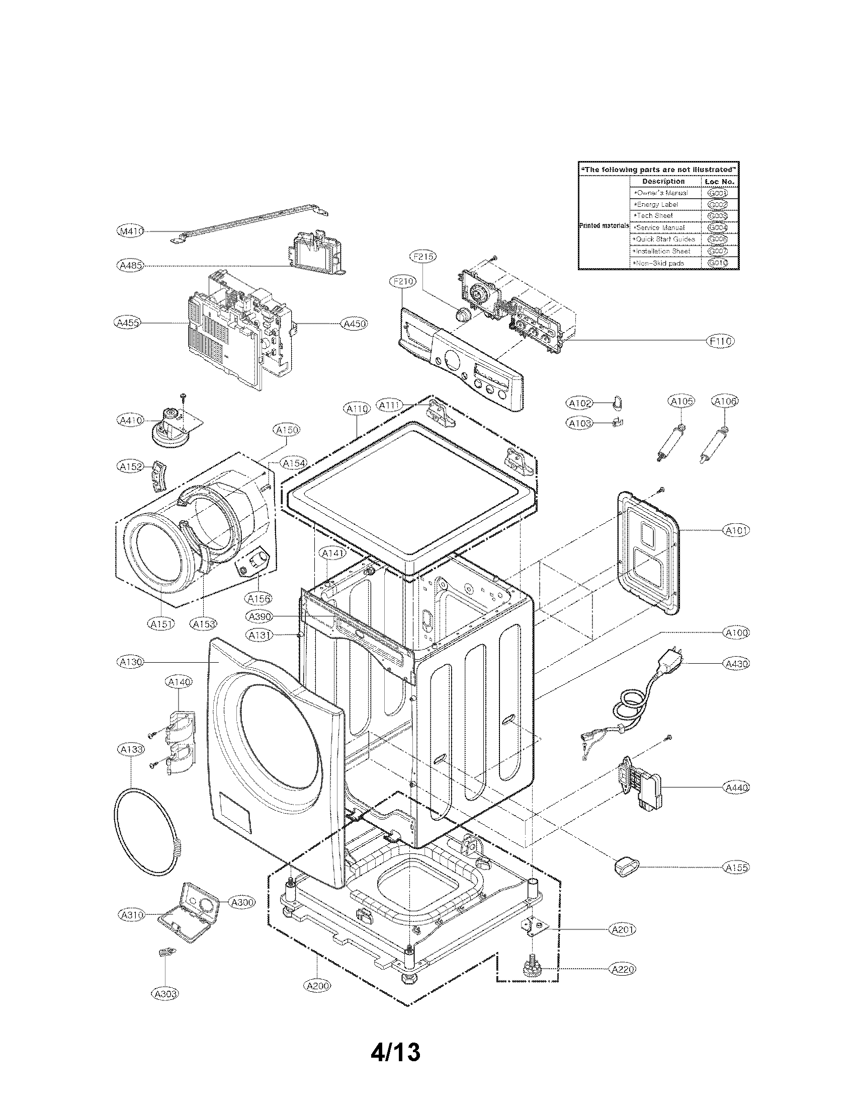 Kenmore Elite 79641072310 cabinet and control panel assembly parts diagram