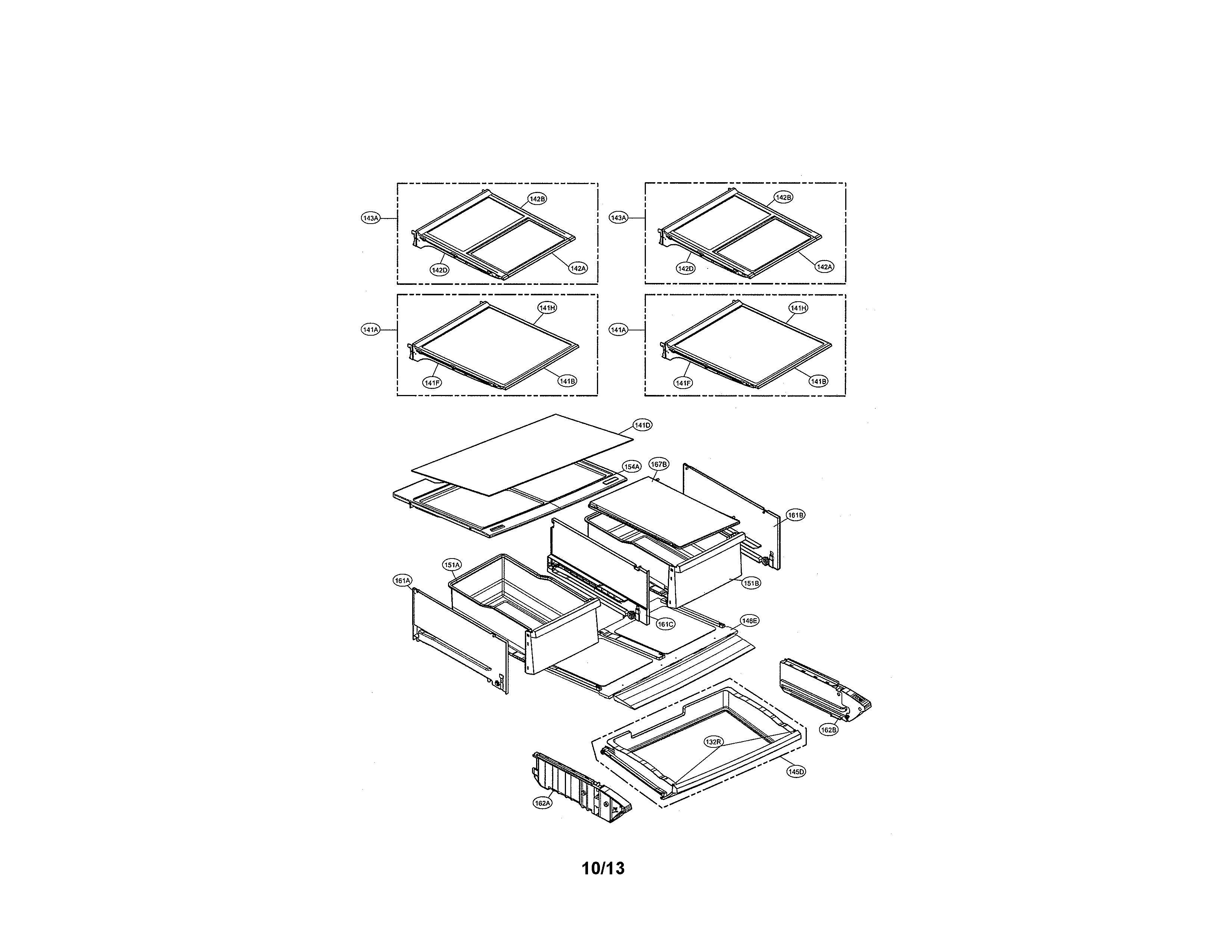 Kenmore Elite 79572093310 refrigerator parts diagram