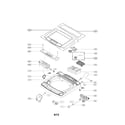 LG WT1201CV outer case assembly parts diagram