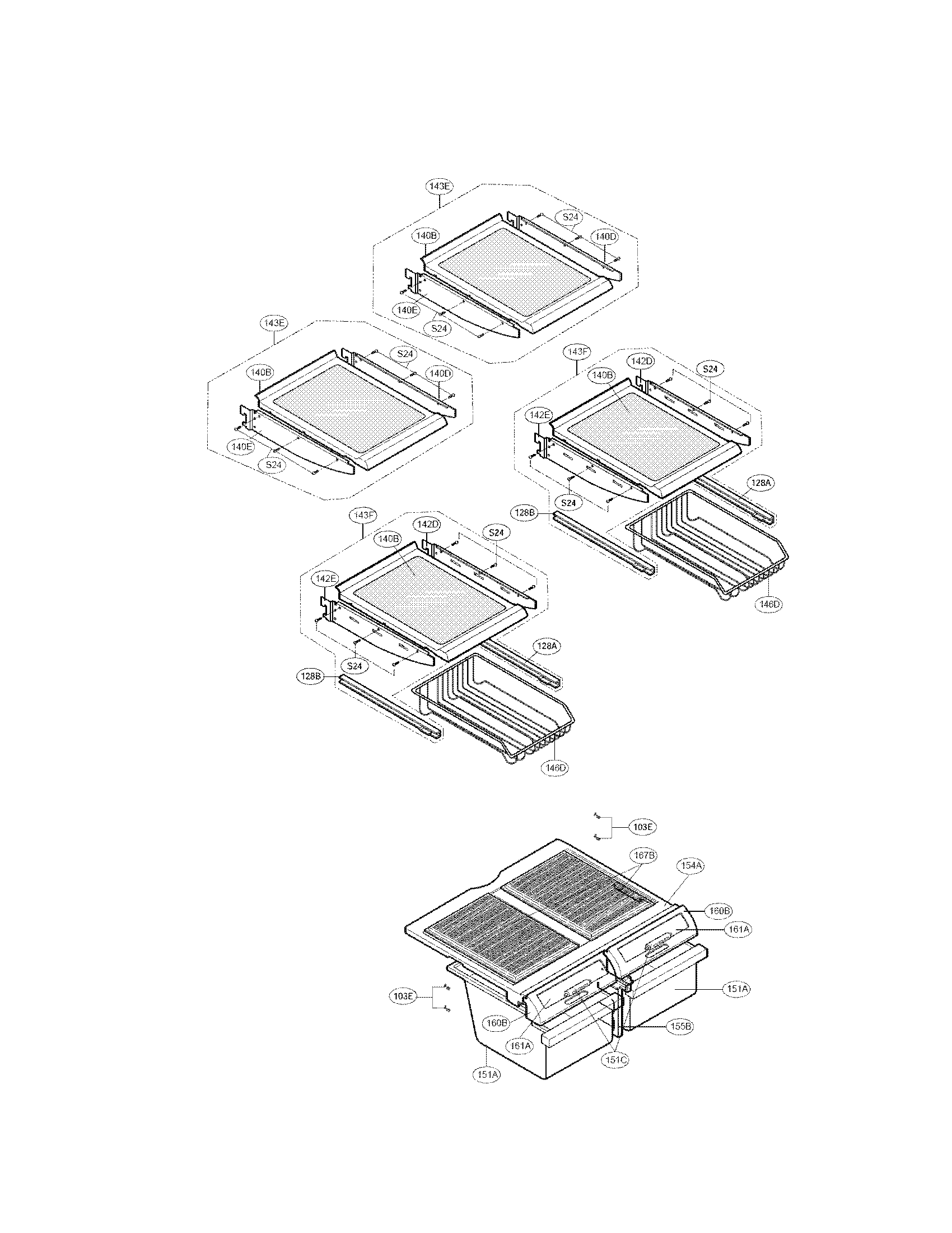 LG LRBC22544ST refrigerator parts diagram