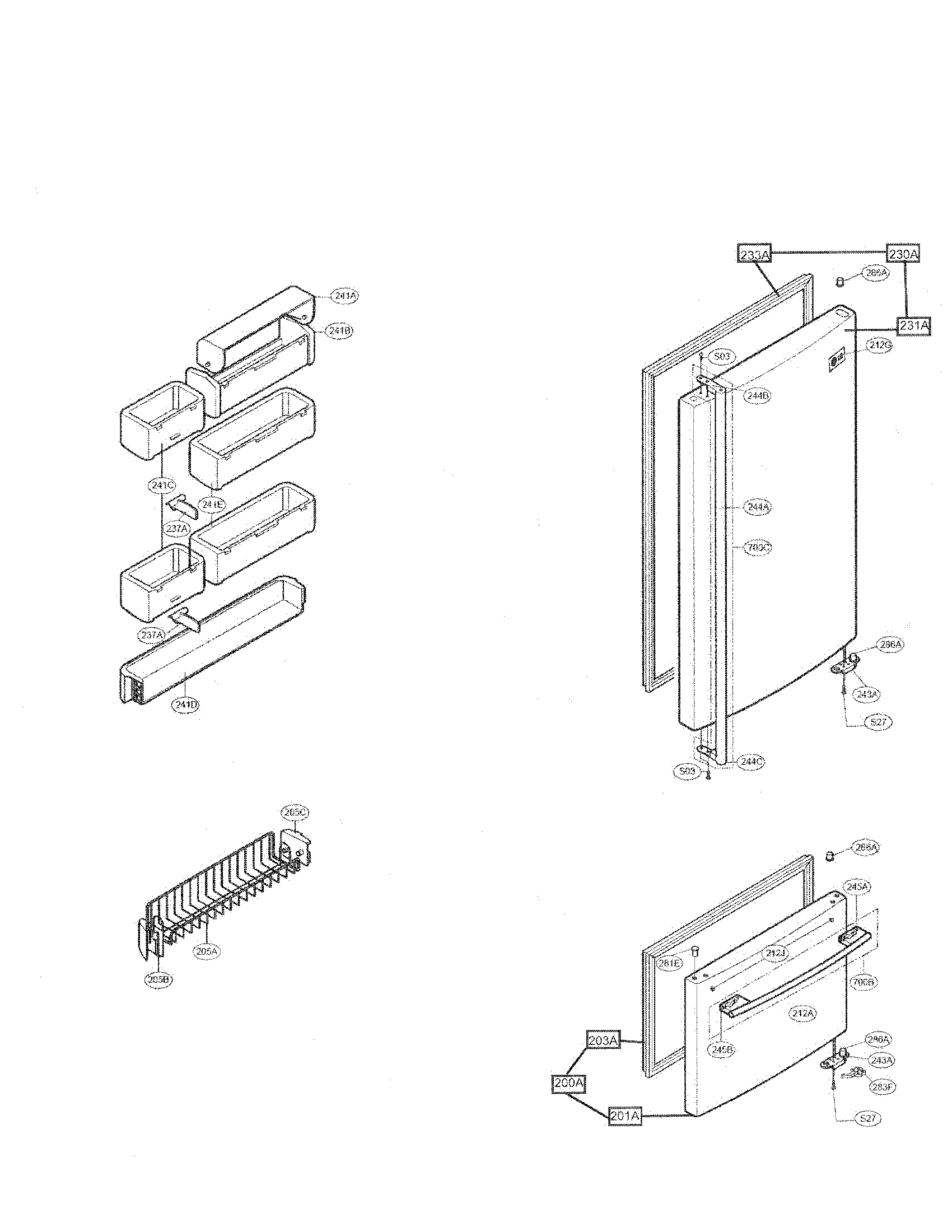 LG LRBC22544ST door parts diagram