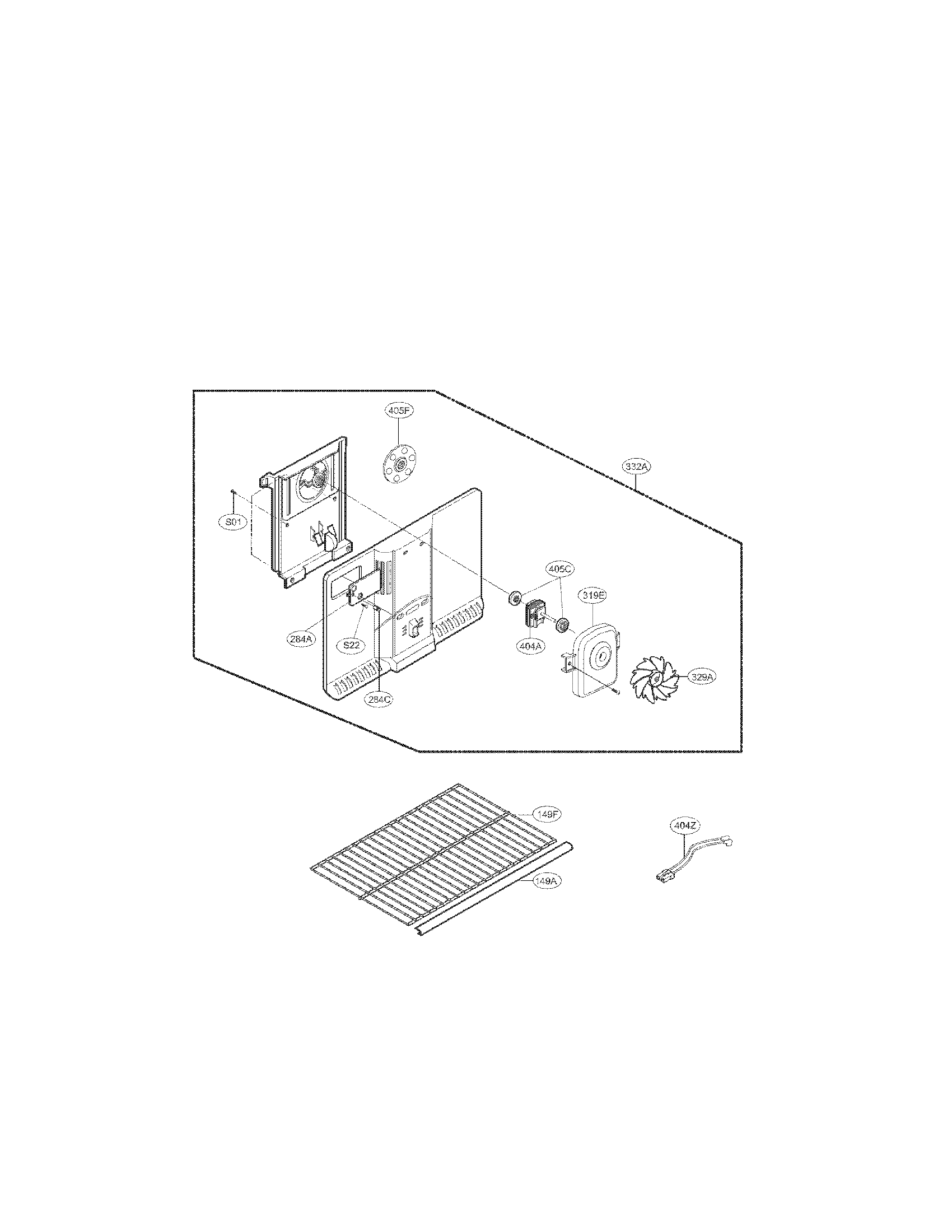 LG LTC22350WH/00 freezer parts diagram