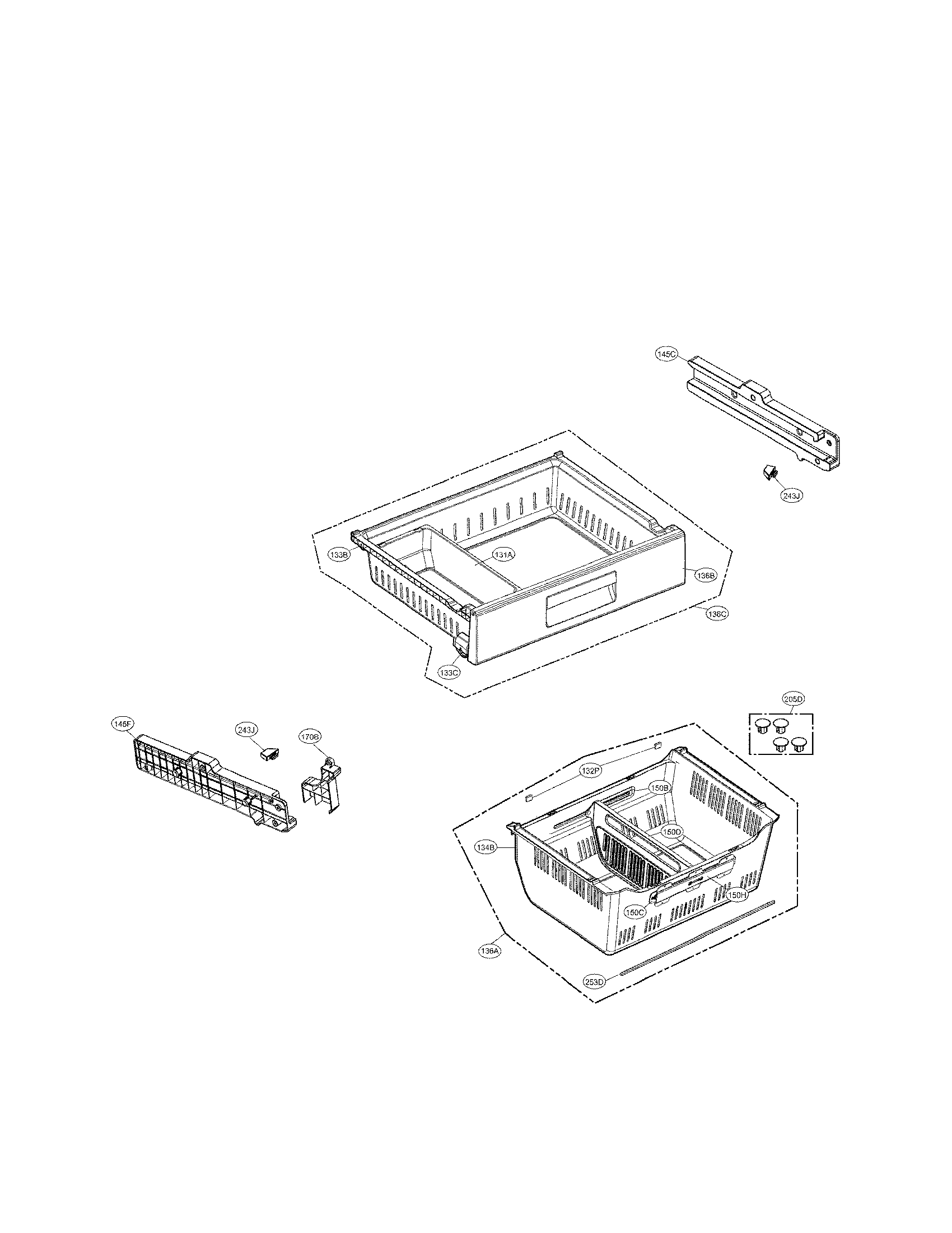 LG LFX29927ST/00 freezer parts diagram