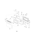 LG LDE3035SW upper door parts diagram