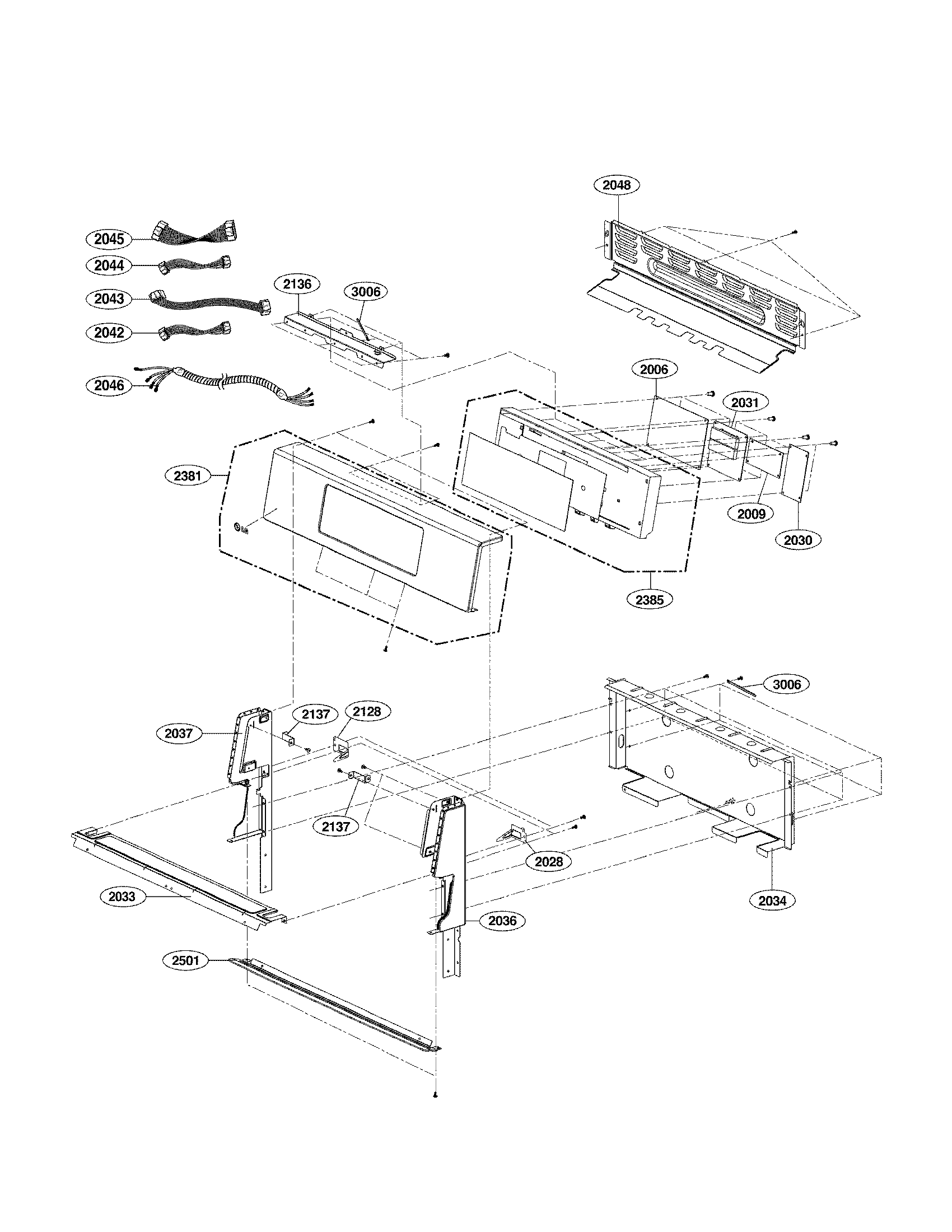 LG LDG3031ST controller parts diagram