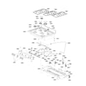 LG LDG3035SW cooktop parts diagram