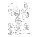 LG LDG3035SW lower cavity parts diagram