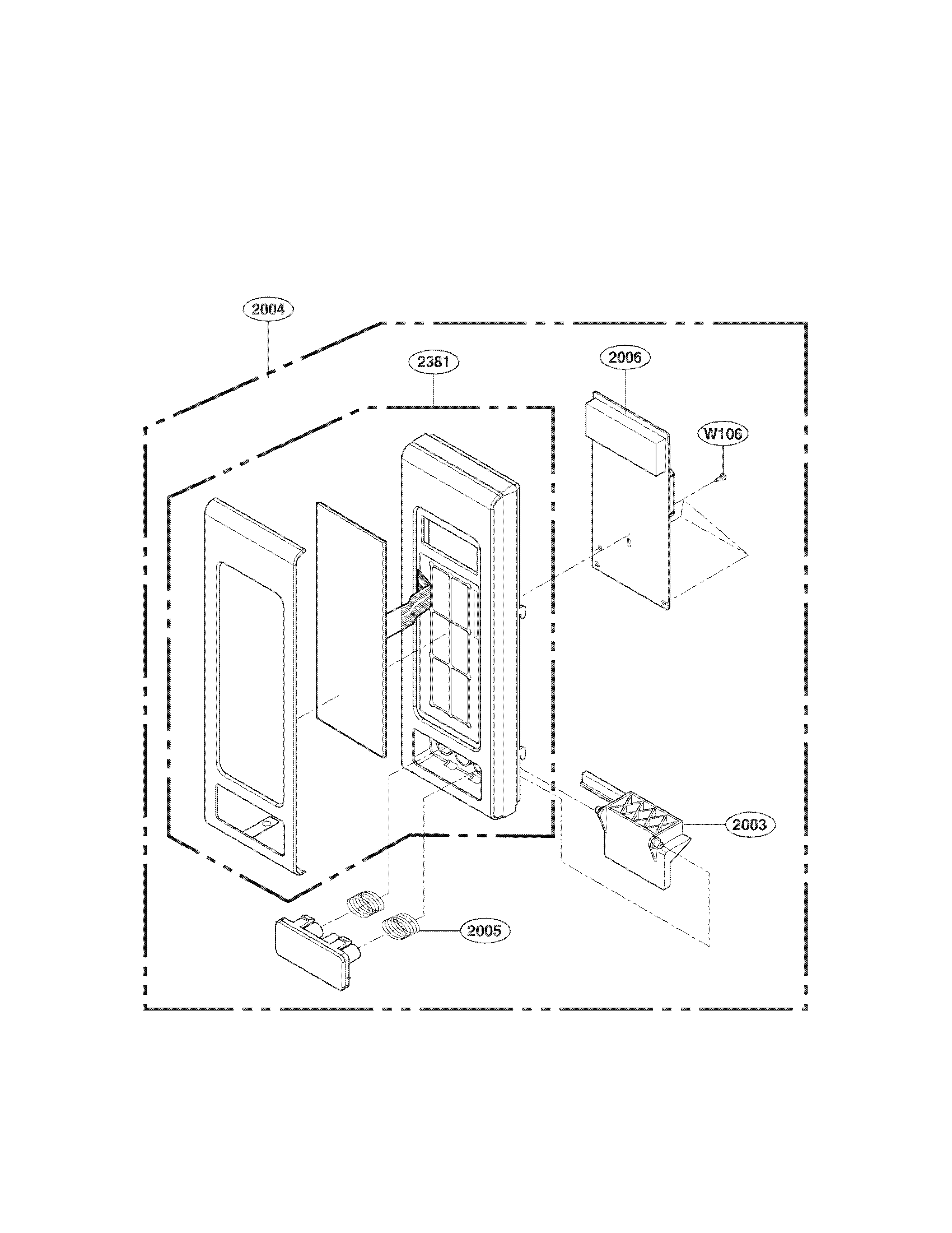 Kenmore 72169123010 controller parts diagram