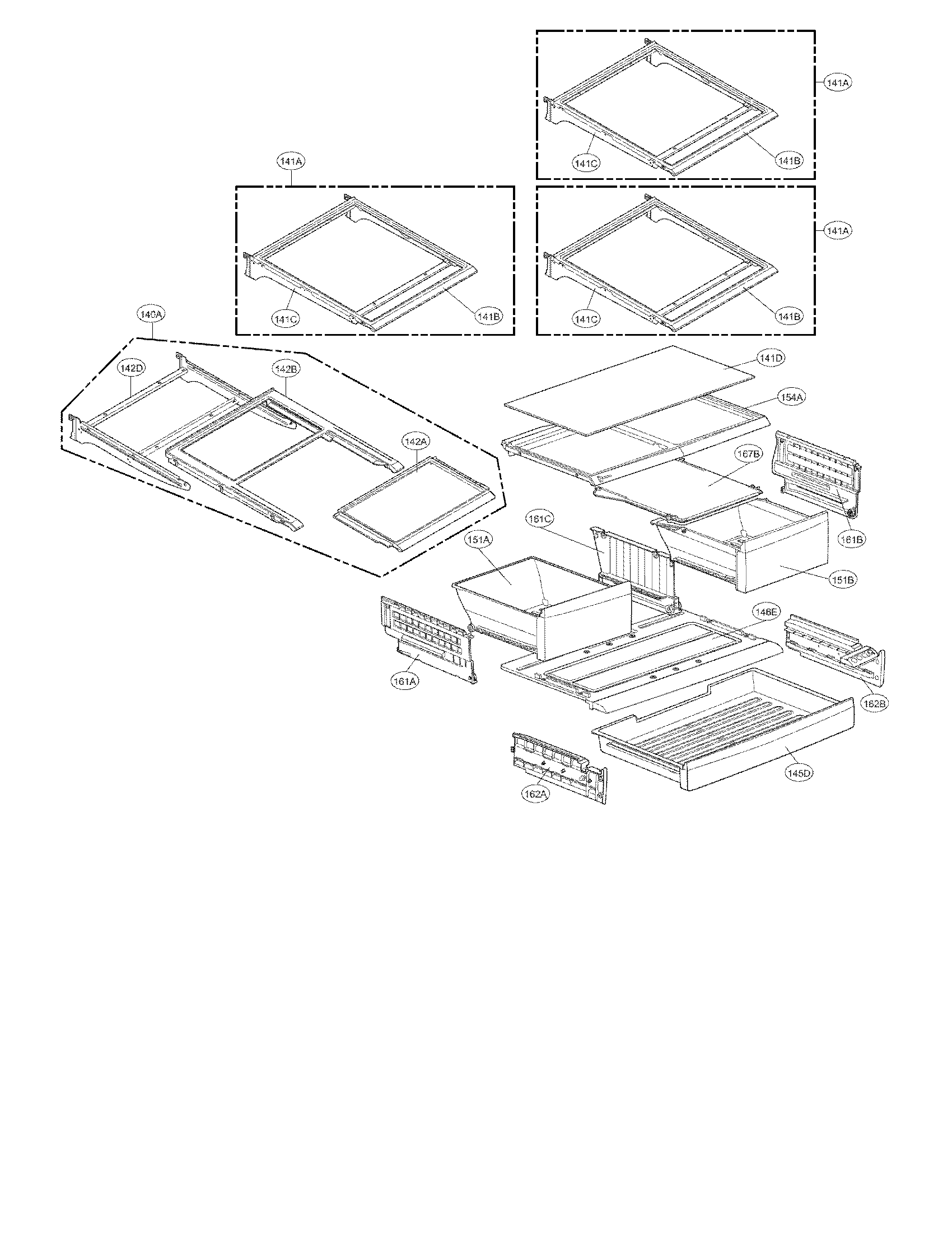 Kenmore Elite 79571063010 refrigerator parts diagram
