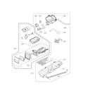 Kenmore Elite 79691073310 panel drawer and guide assembly parts diagram