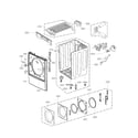 Kenmore Elite 79691073310 cabinet and door assembly parts diagram