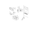 Kenmore Elite 79572042111 dispenser parts diagram
