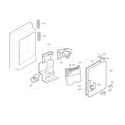 Kenmore Elite 79572043316 ice maker and ice bank parts diagram
