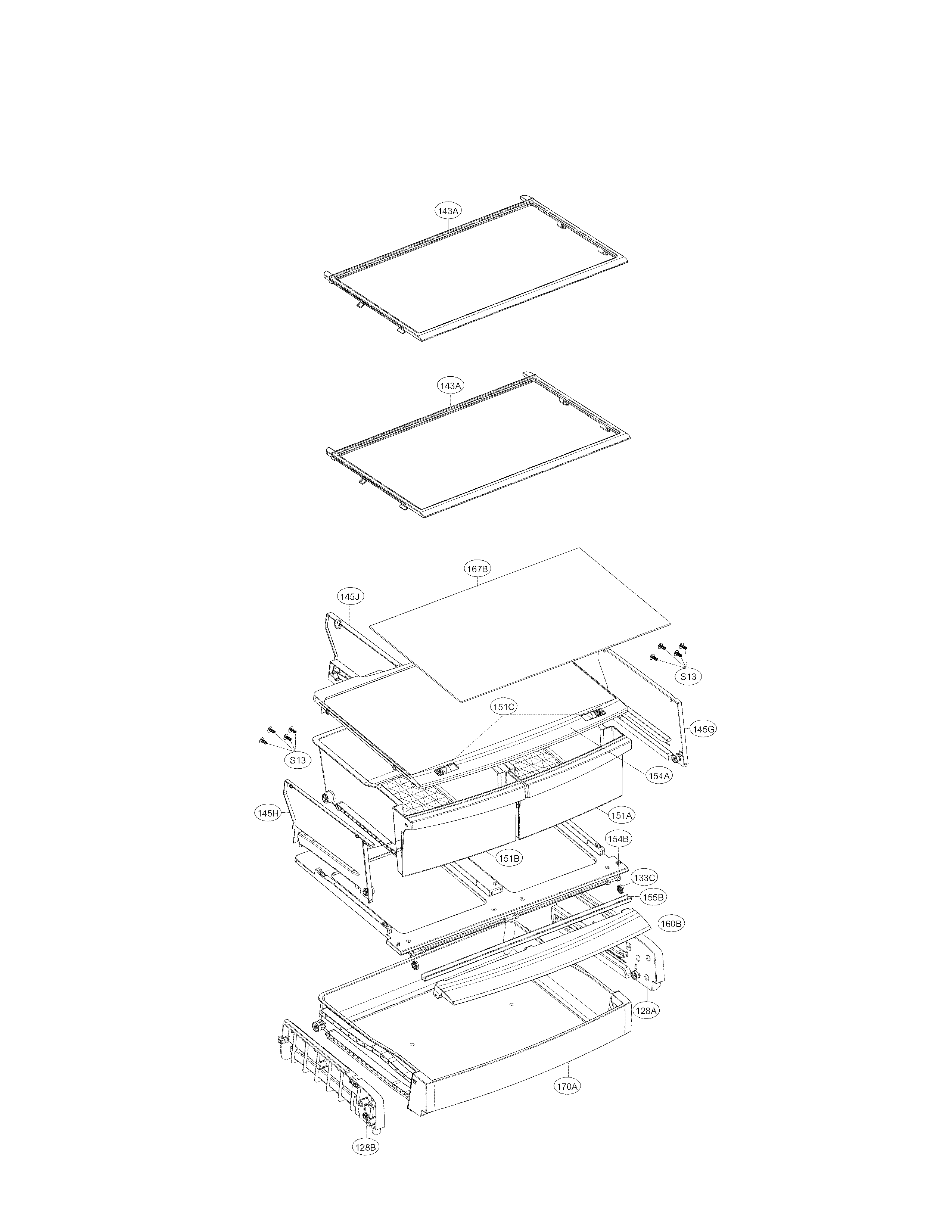 Kenmore Elite 79578024310 refrigerator parts diagram