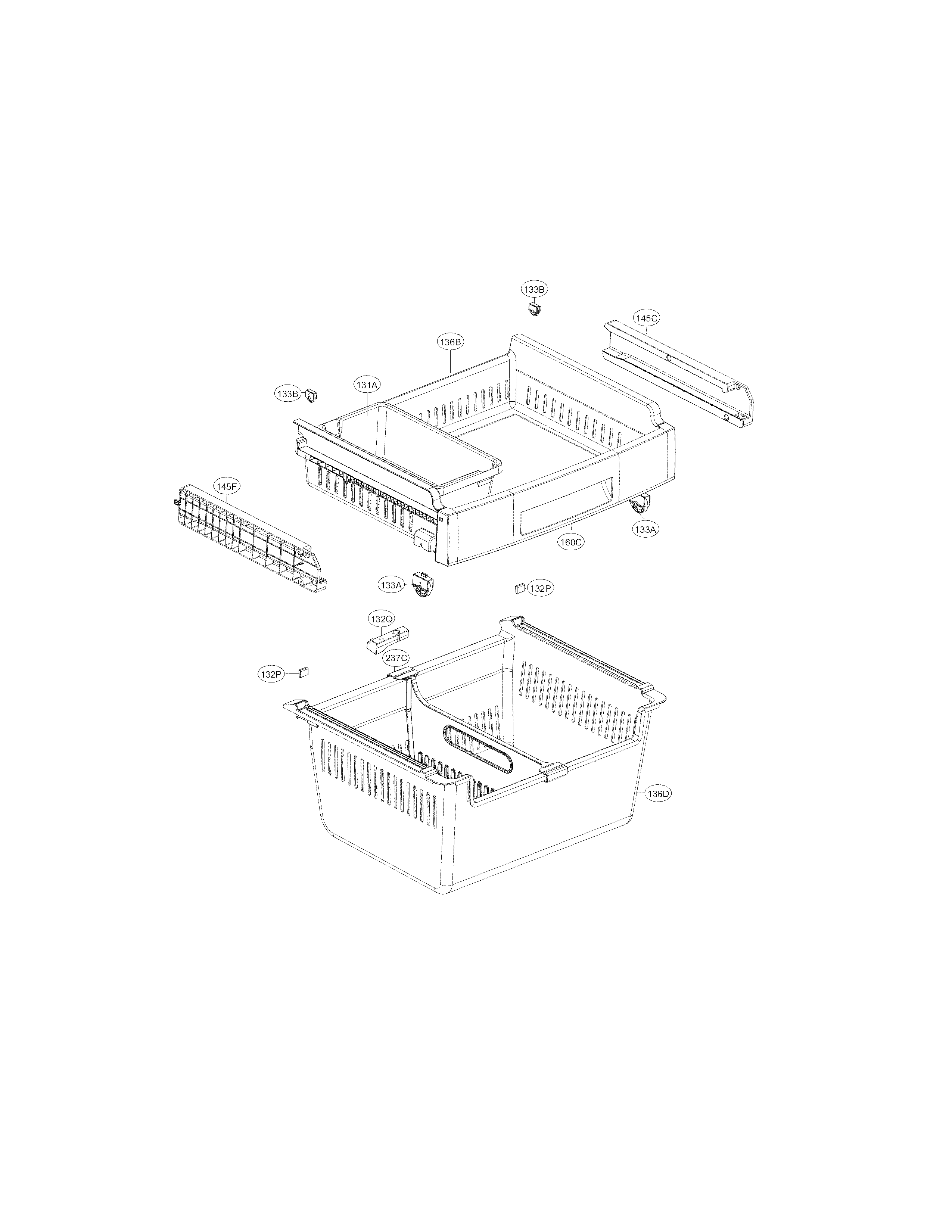 Kenmore Elite 79579023310 freezer parts diagram