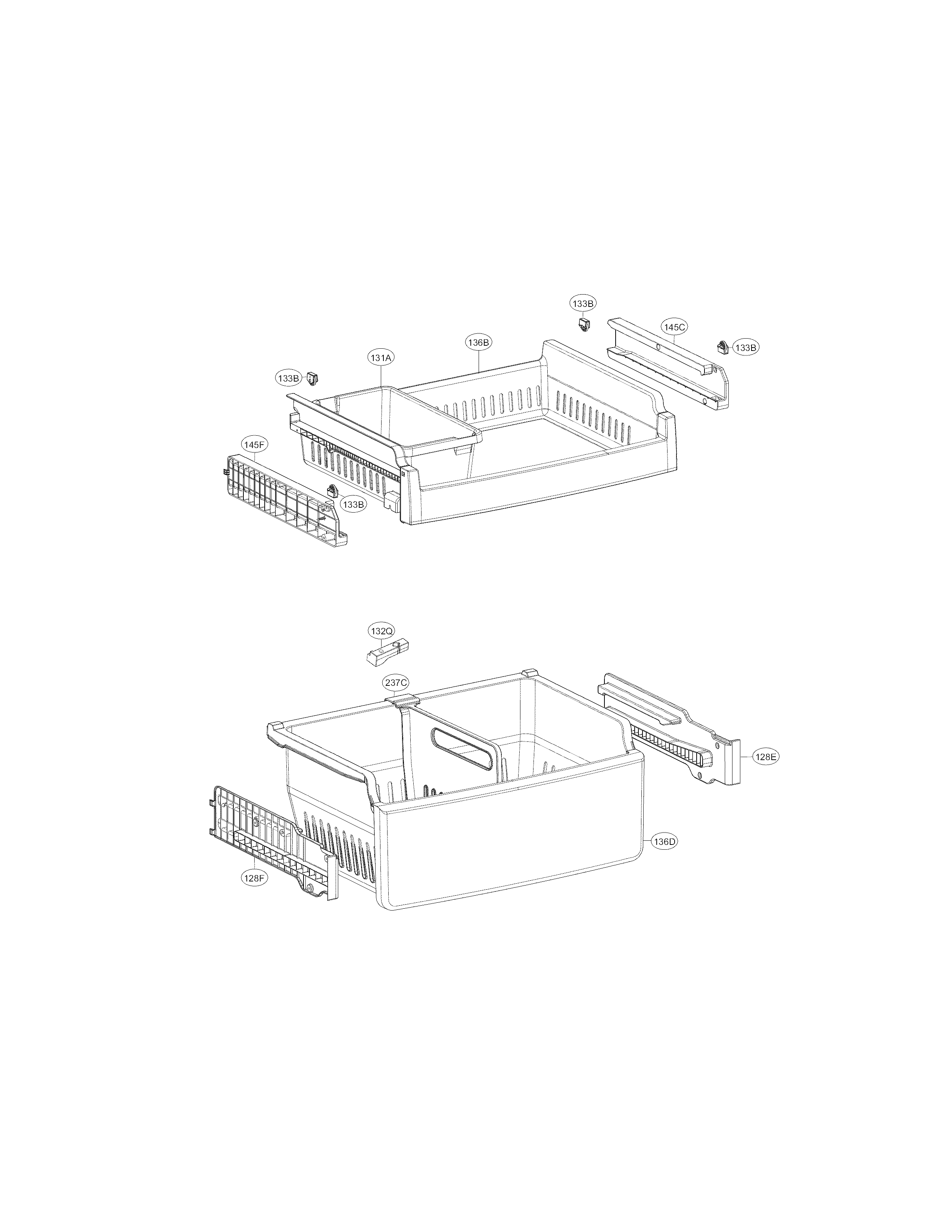 Kenmore Elite 79578043310 freezer parts diagram