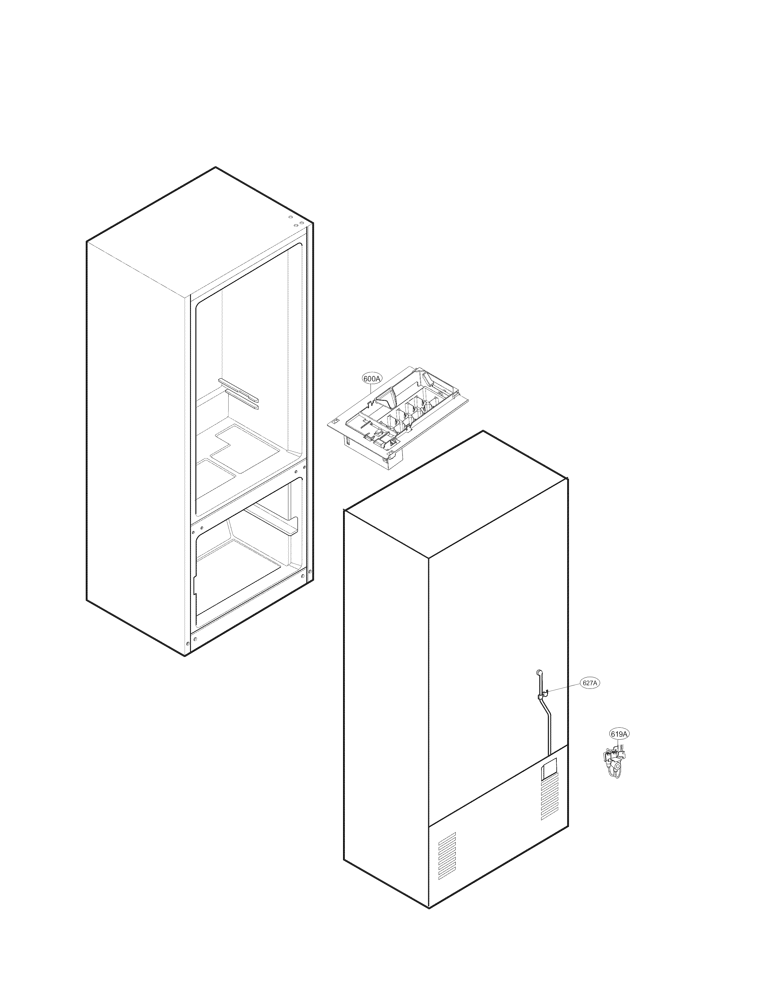 Kenmore Elite 79578043310 ice maker parts diagram