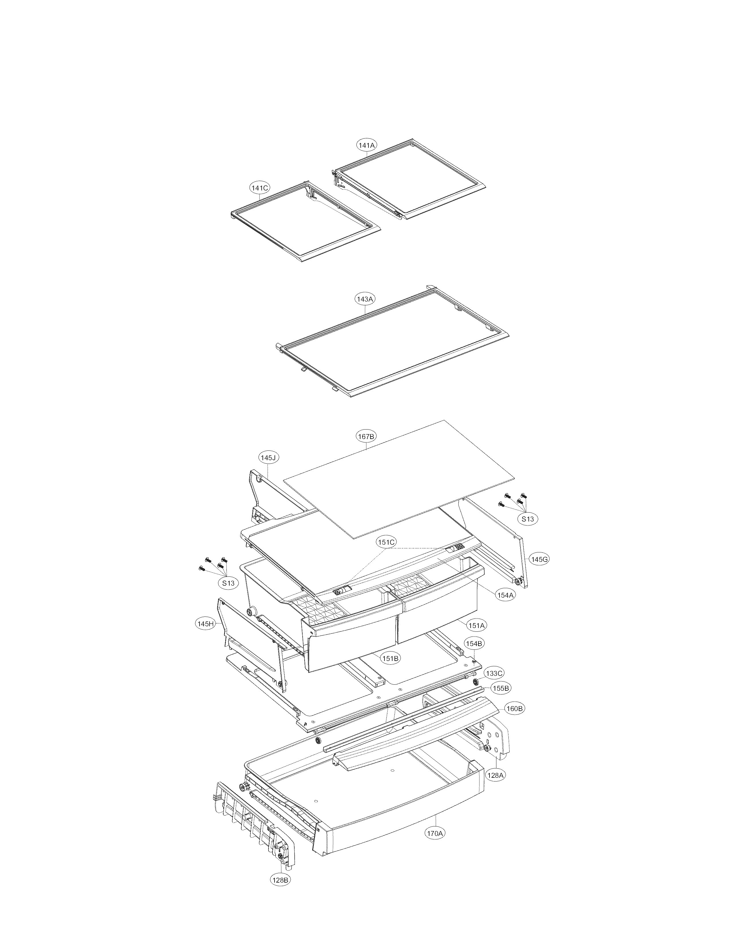 Kenmore Elite 79579049310 refrigerator parts diagram