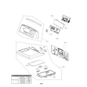 Kenmore Elite 79671623310 control panel parts diagram