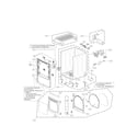 Kenmore Elite 79671623310 cabinet and door parts diagram