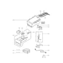 LG WM3250HRA dispenser assembly parts diagram