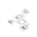 Kenmore Elite 79572099311 freezer compartment parts diagram