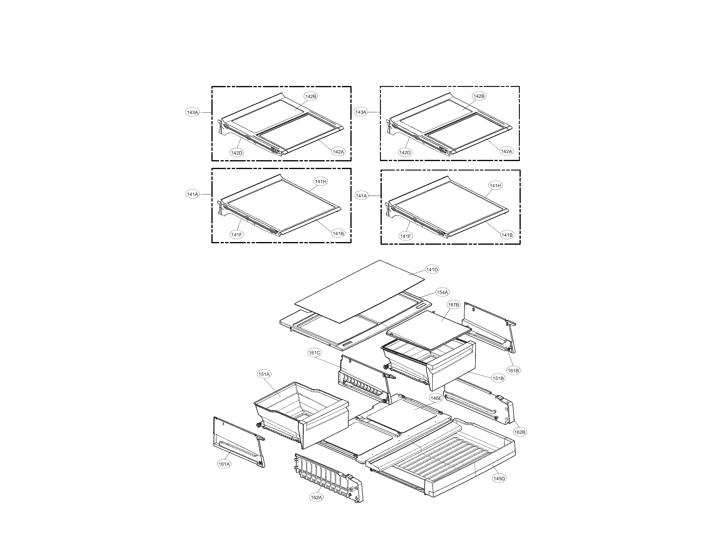 Kenmore Elite 79572053112 refrigerator parts diagram