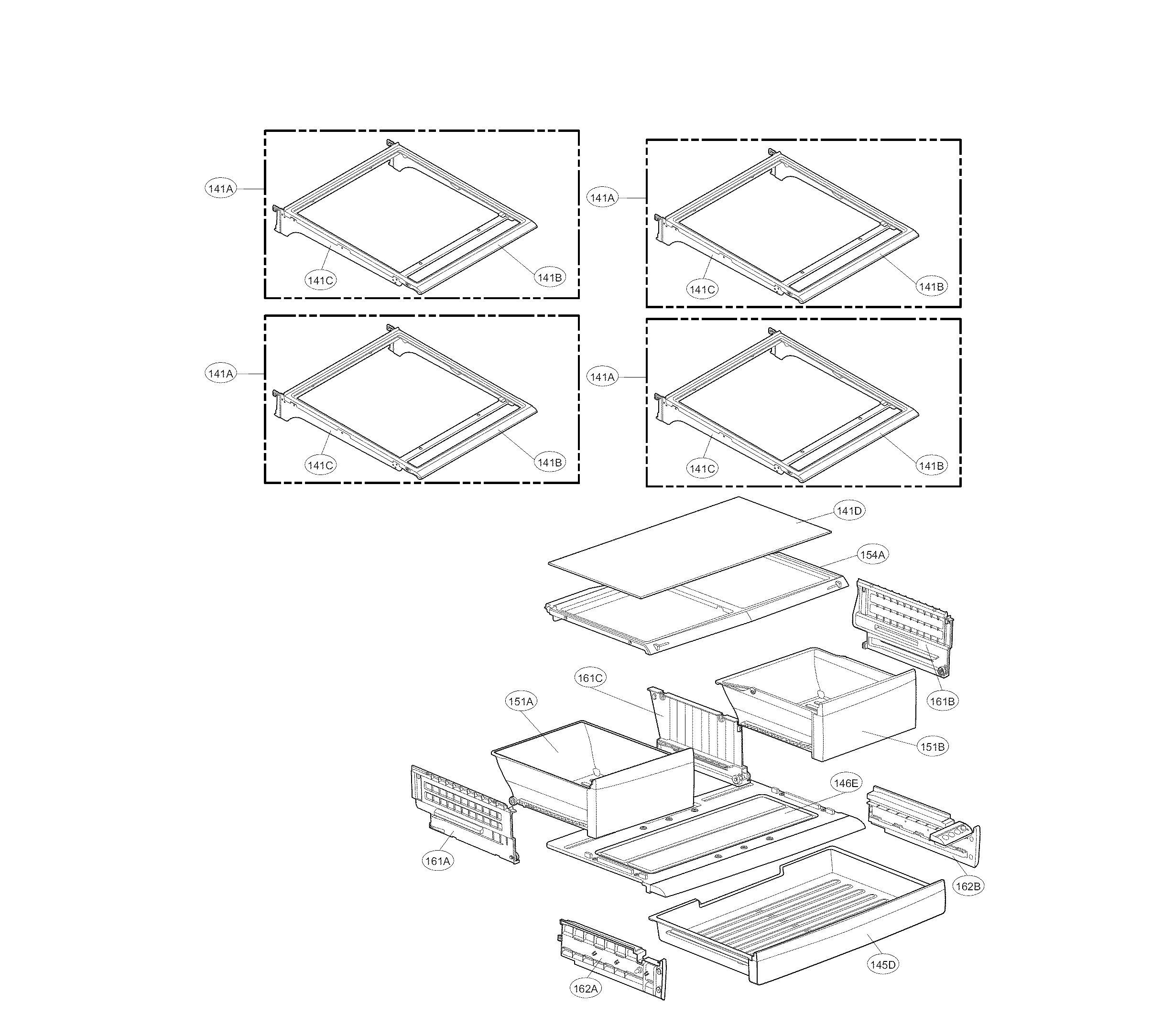 Kenmore Elite 79571039010 refrigerator parts diagram