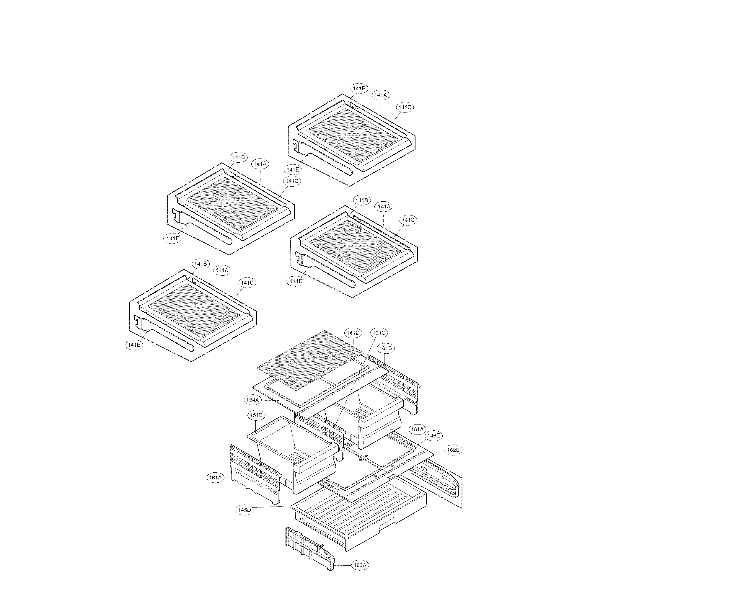 Kenmore 79570332410 refrigerator parts diagram