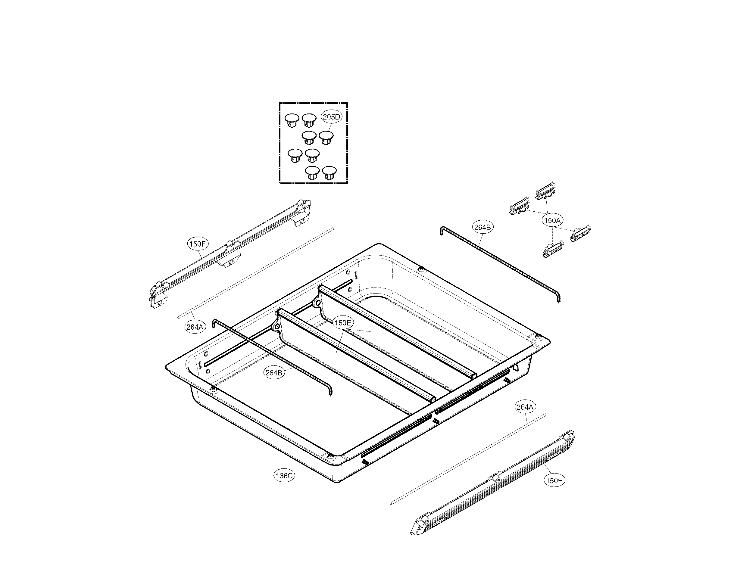 Kenmore Elite 79572482410 custom chill parts diagram