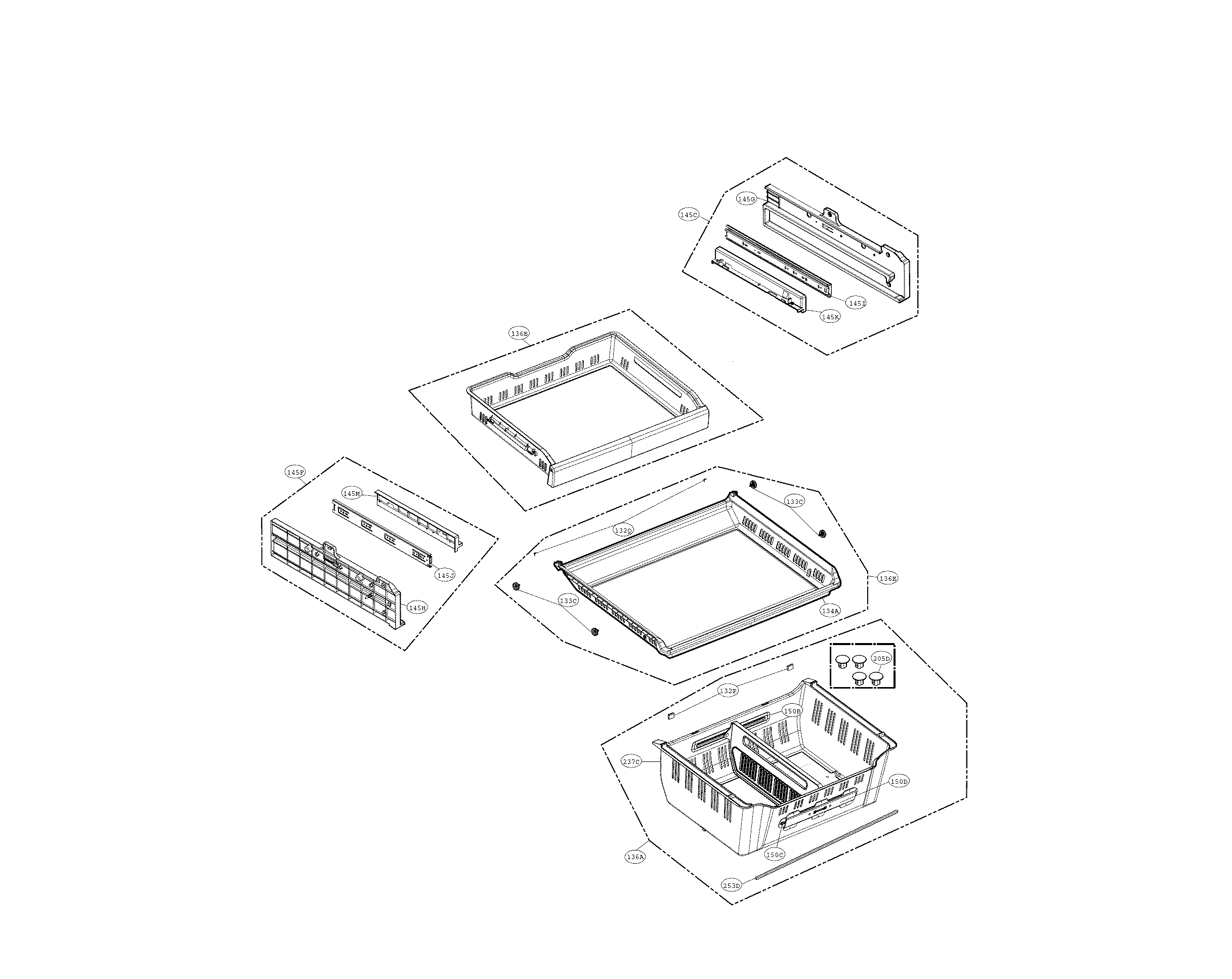 Kenmore Elite 79572482410 freezer parts diagram
