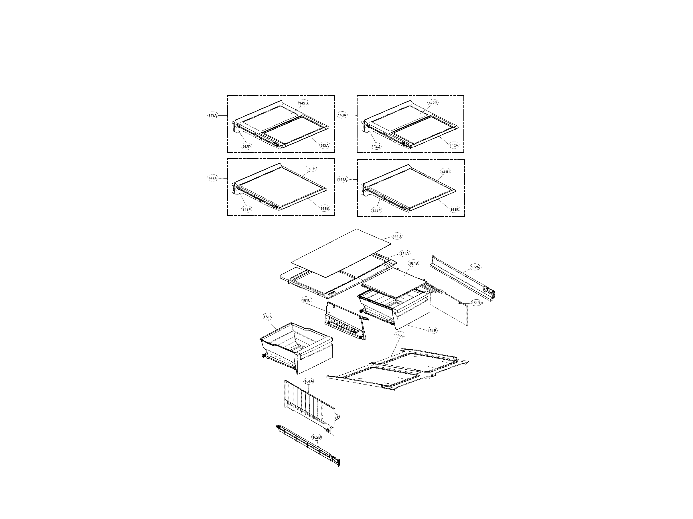 Kenmore Elite 79572482410 refrigerator parts diagram